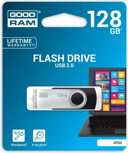 USB-flashstation Goodram Twister 128GB zwart