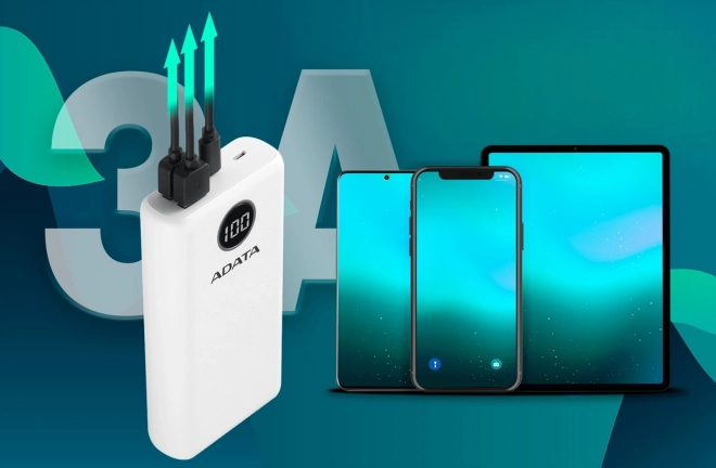 Powerbank P20000QCD 20000mAh wit QC/PD