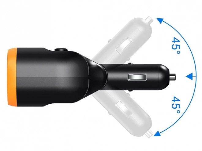 Aanstekerverdeler met USB-A en USB-C QC 3.0 lader