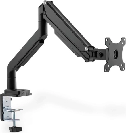 Enkelarmige monitorhouder 15"-32" met vloeiende verstelling