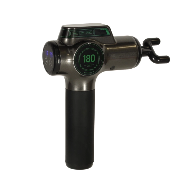 Draagbare massagepistool met LED-display 8-in-1