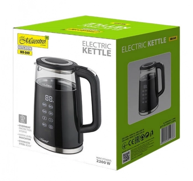 Elektrische waterkoker met temperatuurregeling 1,7 l 2200 W