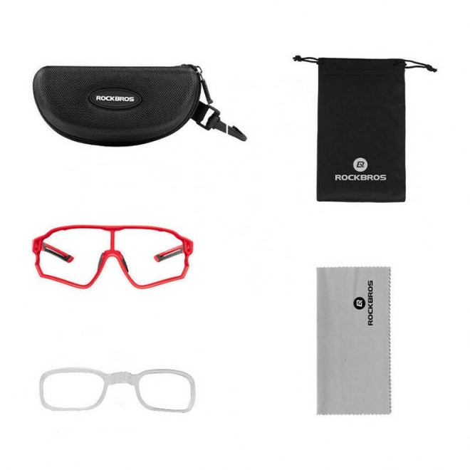 Gepolariseerde fietsbril Rockbros 10135R (rood)