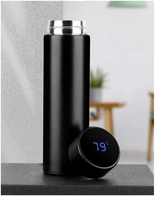 Thermosbeker met LED-scherm 500 ml zwart