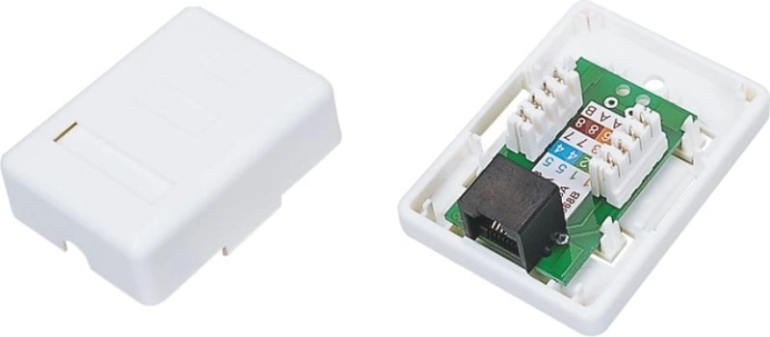 Wandcontactdoos UTP cat. 5e 1× RJ45