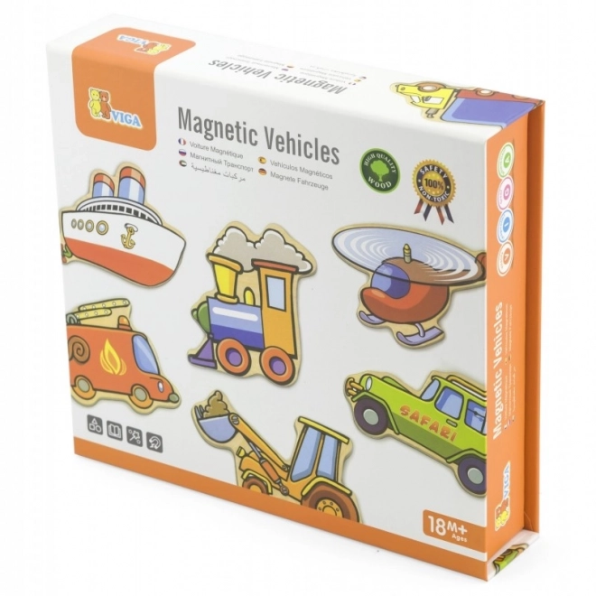 Houten magneten transport