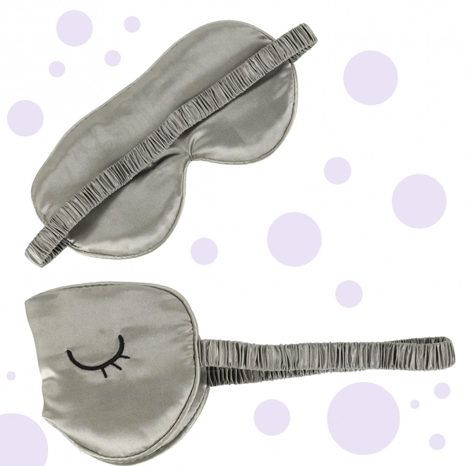 Slaapmasker met grijze hoes