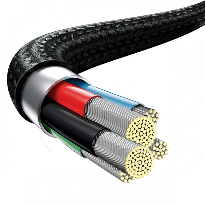 Oplaadkabel Baseus 3 in 1, 20W, zwart, 1,5 m