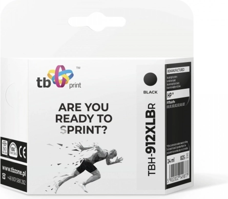 Zwarte inktcartridge voor HP OfficeJet Pro 8025 912XL (vervangend)