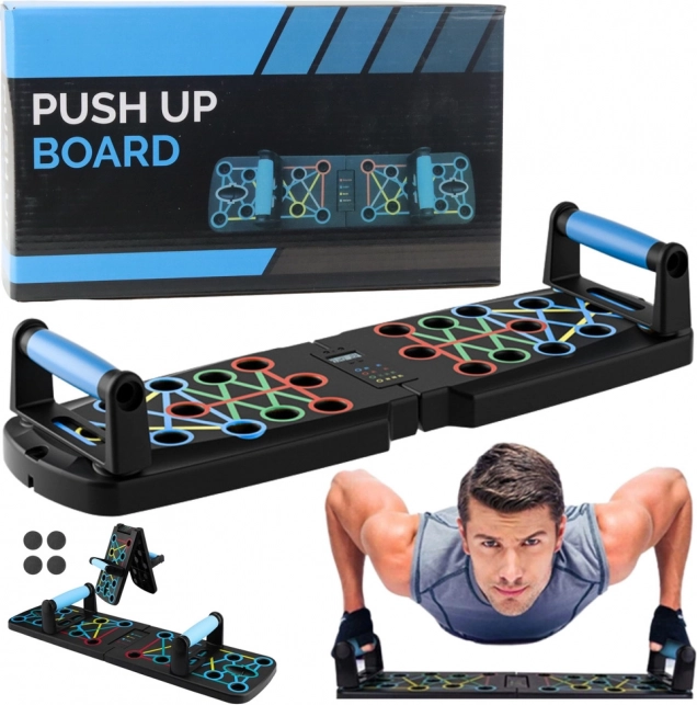Opvouwbare push-up plank 14-in-1 met antislipgrepen
