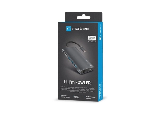 Multiportrale adapter USB-C Natec Fowler 2 V2
