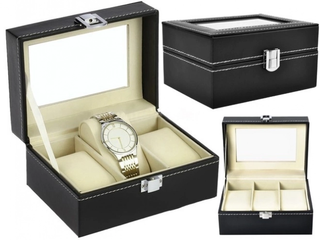 Organizer voor horloges met 3 compartimenten