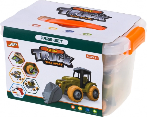 Boerenset met tractoren en boerderijdieren
