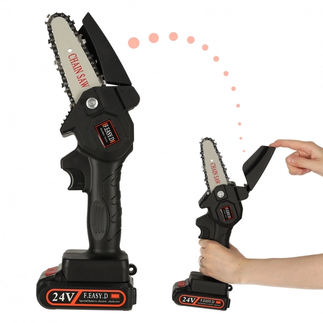 Accu mini kettingzaag in koffer