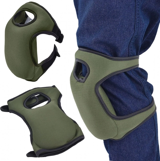schuim kniebeschermers voor werk en tuin met klittenbandsluiting