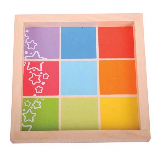 Houten blokken met afbeeldingen van Bigjigs Baby