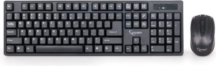 Gembird draadloze set toetsenbord en muis zwart