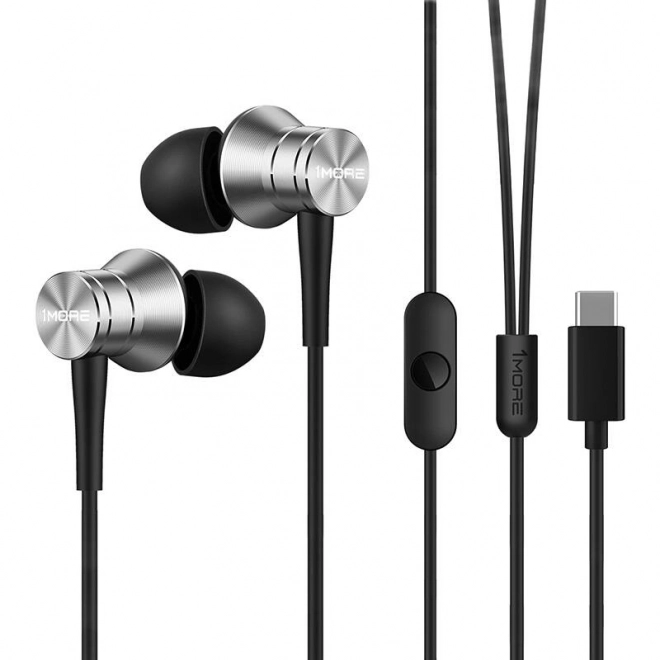 In-ear hoofdtelefoons 1MORE Piston Fit met kabel (zilver)