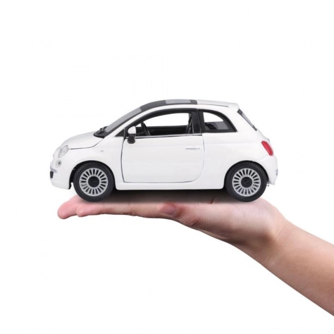 Bburago Fiat 500 modelauto 1:24 wit