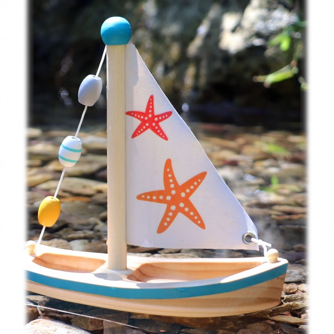 Small Foot Water speelgoed zeilboot zeester