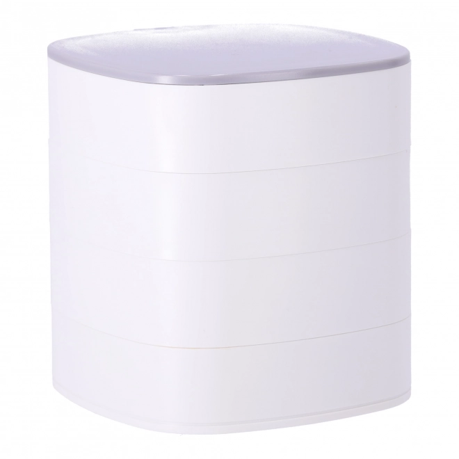 Meerniveau juwelendoos, premium organizer - wit