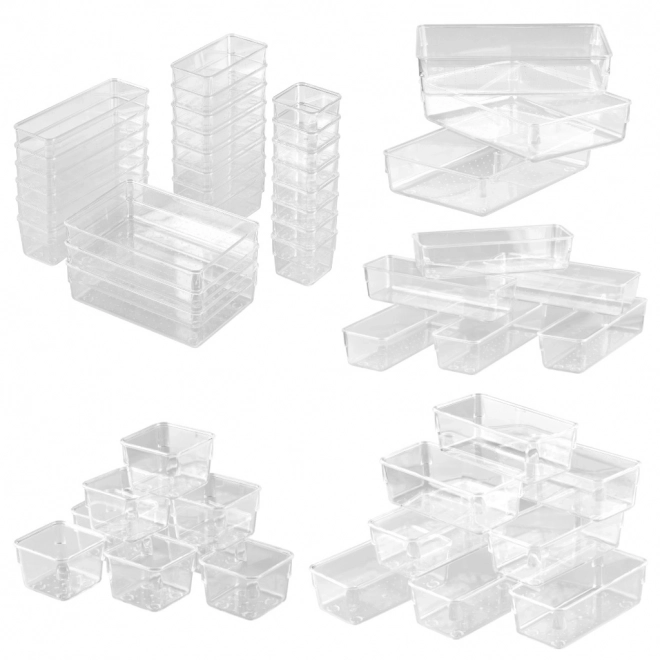 Acryl organizer voor het bureau, set van 25 stuks.