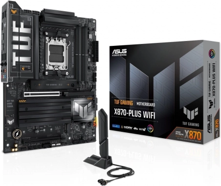 ASUS TUF Gaming X870-PLUS WIFI – AM5-moederbord met DDR5, HDMI en USB‑C