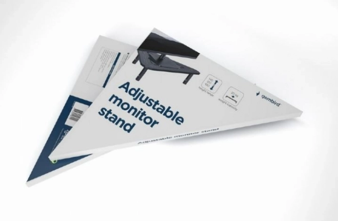 Verstelbare monitor- of laptopstandaard in driehoekvorm