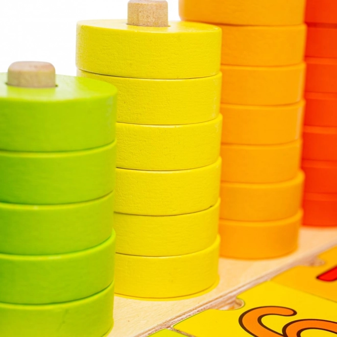 Bord met inzetbare cijfers Bigjigs
