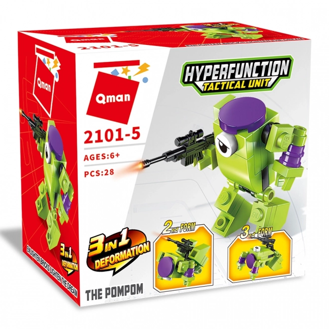 Qman Hyperfunction Tactische Eenheid 2101-5 Robot Troepen 3v1