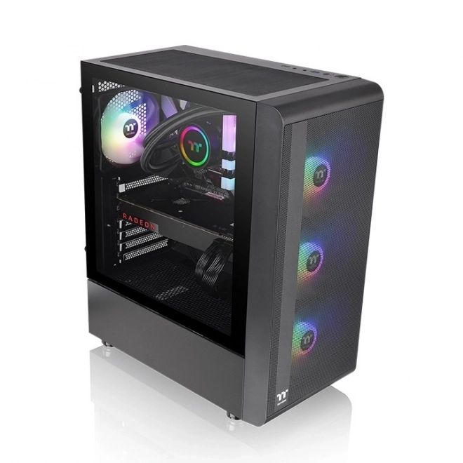 Computerbehuizing S200 met gehard glas en RGB-verlichting