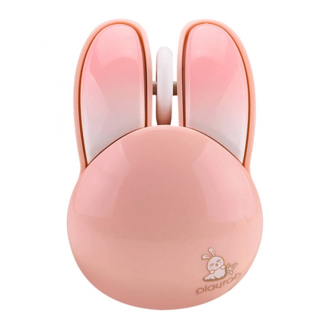 Draadloze muis MOFII Bluetooth met konijnenthema wit-roze