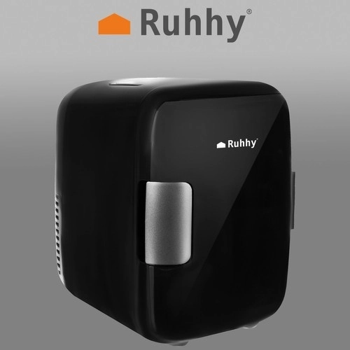 Ruhhy Draagbare Zwarte Mini - Koelkast 4L 12V/220V