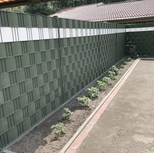 Lint voor omheining 19cmx35m 630g/m2 groen 23706