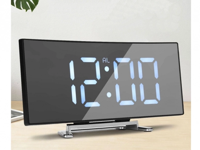 Elegante digitale wekker met thermometer en LED-display