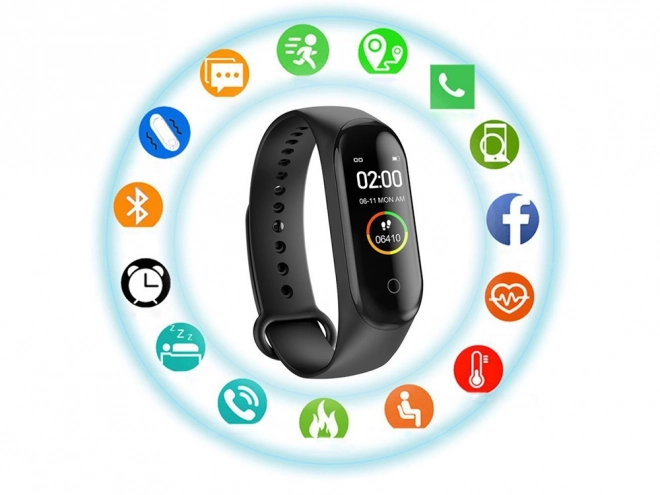 Sportieve armband Smartwatch met hartslagmeter en stappenteller