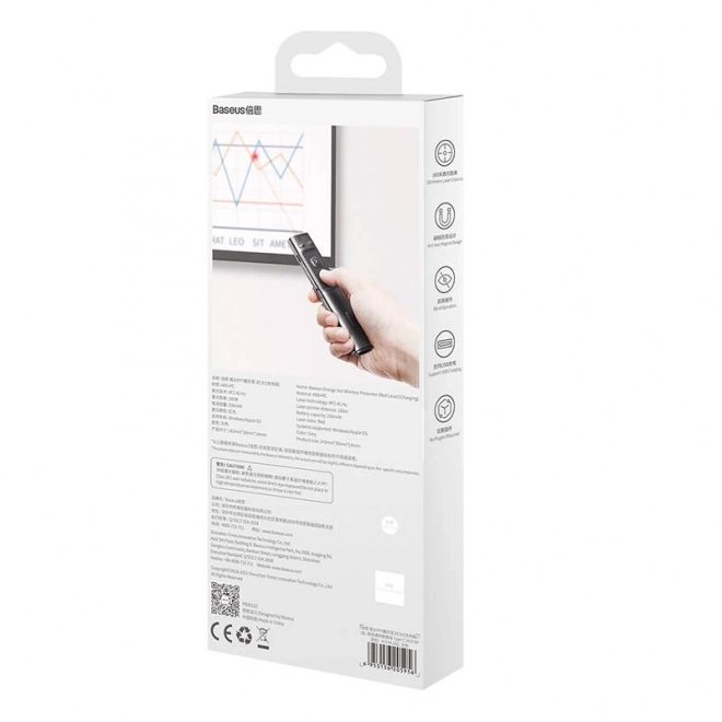 Baseus Orange Dot draadloze presentatieremote met laser