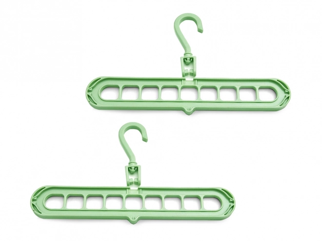 Multifunctionele kledingkast organizer groen 2 stuks