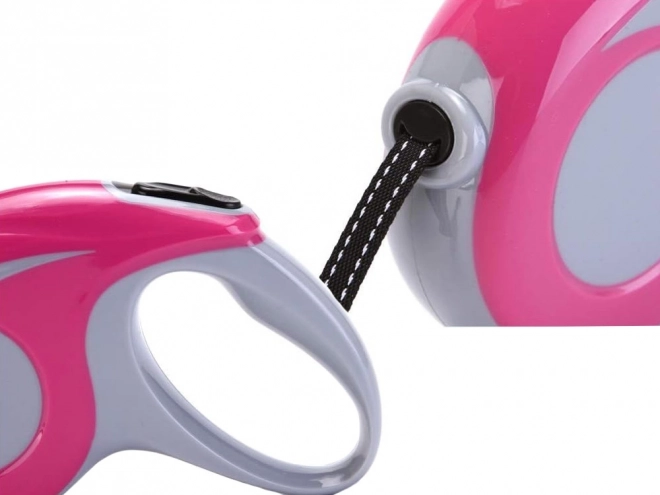 Automatische hondenriem met vergrendeling 5 m 15 kg – Zwart-Wit