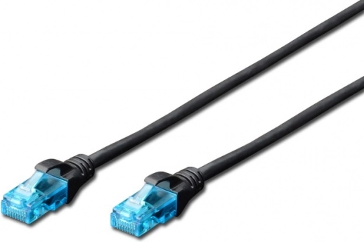 Patchkabel U/UTP categorie 5e PVC 0,5 m zwart
