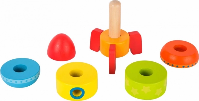 Small Foot Houten Gekleurde Raket