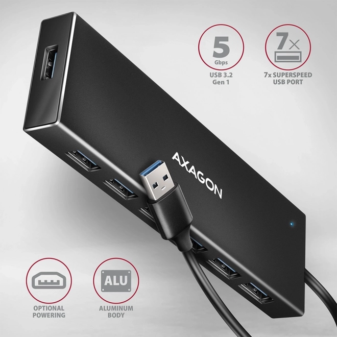 USB Hub 7-Poorts AXAGON HUE-F7A