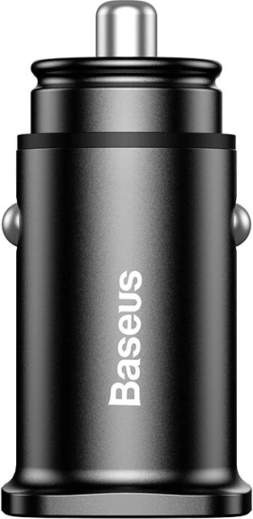 Baseus auto-adapter 2×USB 30 W met snel laden QC 3.0 (zwart)
