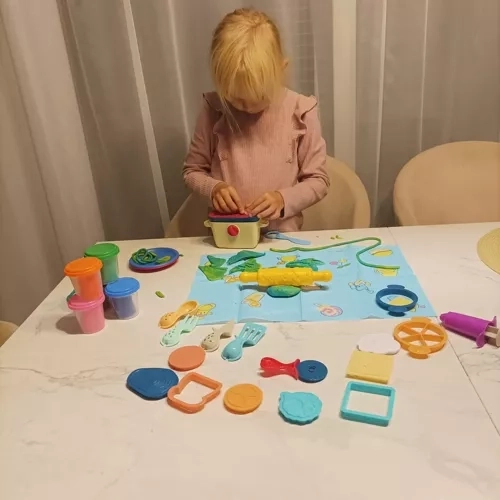 5 kleuren klei om tinten te mengen