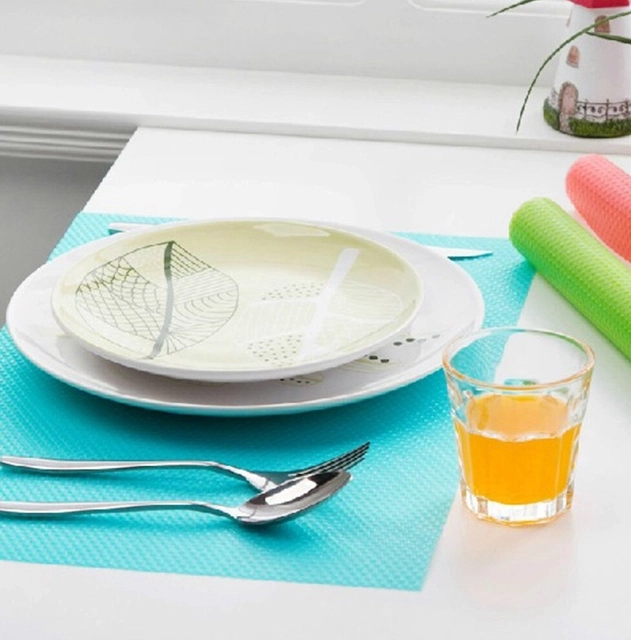 Antibacteriële en schimmelwerende koelkastmat (4 stuks) - blauw
