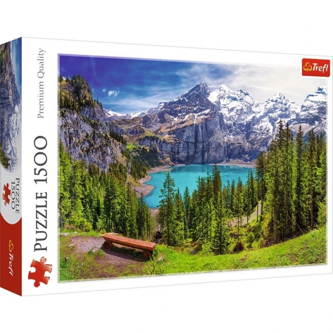Puzzel Oeschinensee Alpen 1500 stukjes
