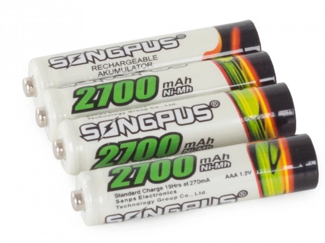 Oplaadbare batterijen AAA R3 tot 2700mAh 4 stuks