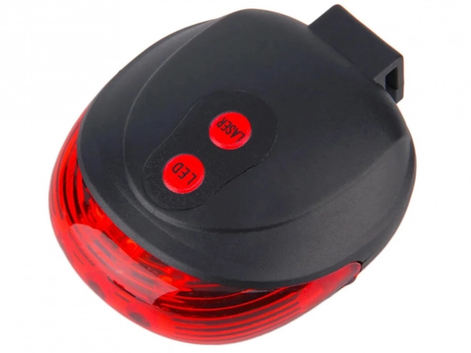 Achterlicht voor de fiets met LED en laser