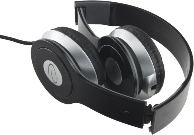 Stereo audio koptelefoon Techno zwart