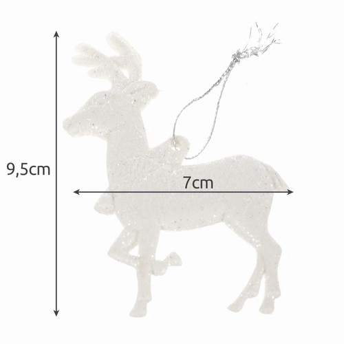 Kerstboomdecoraties - rendieren 9 stuks. Ruhhy 22517